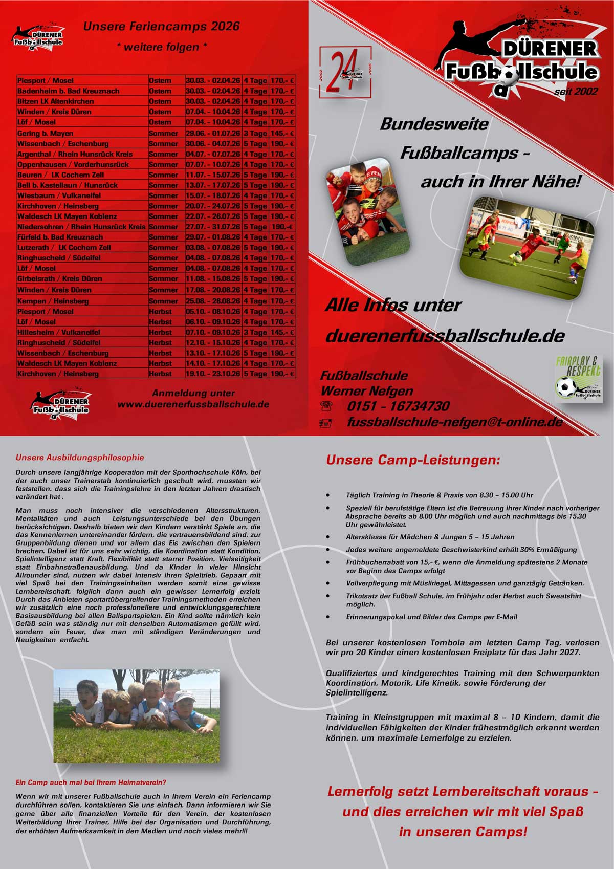Flyer DuerenerFussballschule 2026